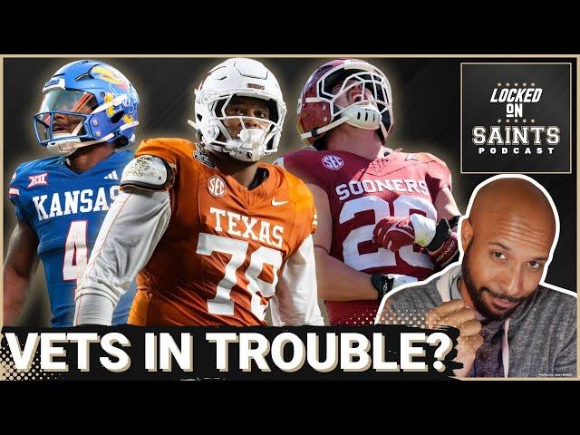 TROUBLE: New Orleans Saints Picks Kelvin Banks Jr., Danny Stutsman, Devin Neal Put Vets On Notice