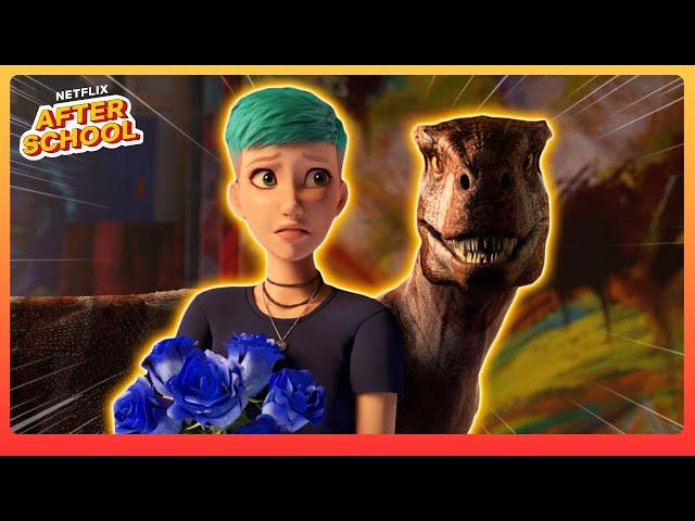 Brooklynn's Perilous Raptor Portrait  Jurassic World: Chaos Theory | Netflix After School