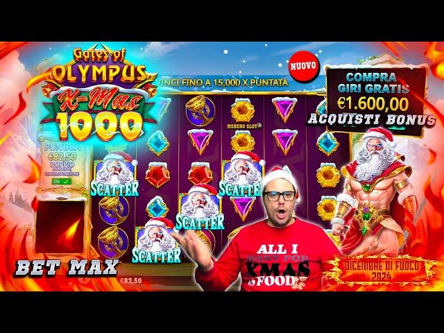 DICEMBRE DI FUOCO 2024 - GATES OF OLYMPUS XMAS 1000 BET MAX e Acquisti BONUS | MORENO SLOT |