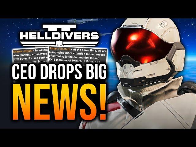 Helldivers 2 - CEO Speaks on Vehicles, Roadmap & Dev News!