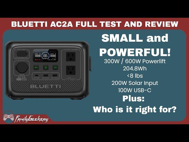 BLUETTI AC2A Portable Power Station Review - Is it big enough for you?