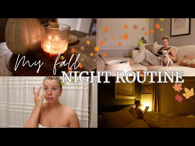 MY 2023 AUTUMN NIGHT ROUTINE ️ relaxing, realistic + cozy routine as a teacher