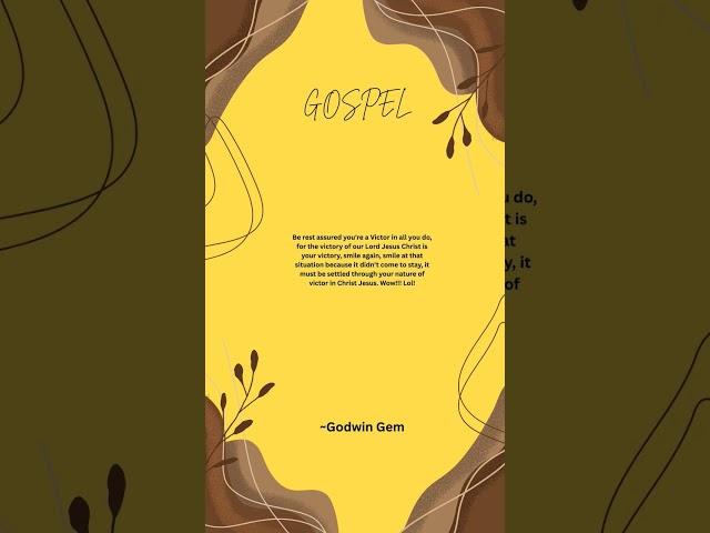 Gospel#gospel #motivation #inspiration #faith #victor #christianity #jesuschrist #jesus #smile #wow