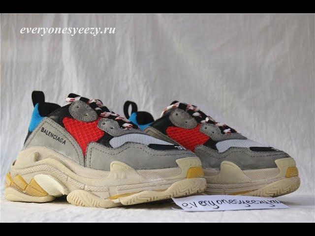 PK God Pairs Triple S Trainer Yellow Blue Red From EveryonesYeezy.ru