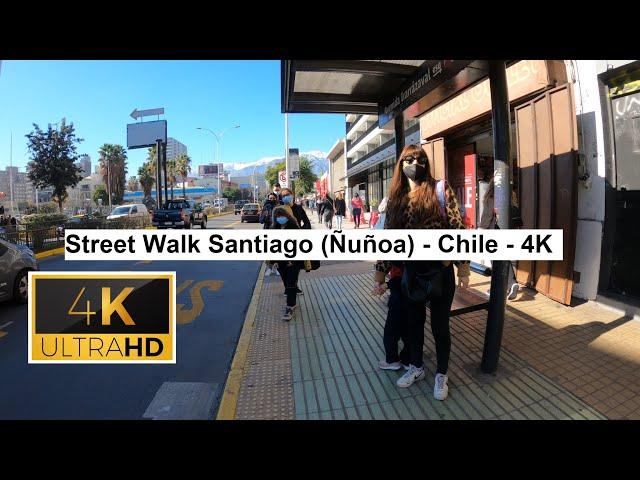   Street Walk Santiago (Ñuñoa) - Chile - 4K