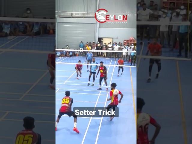 Volleyball  Setter Trick  200 IQ  #volleyball #spike #ceylonvolleyball