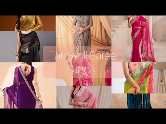 Farewell Saree Look | Farewell Saree Ideas | Link in description #farewellsaree #partysaare #meesho