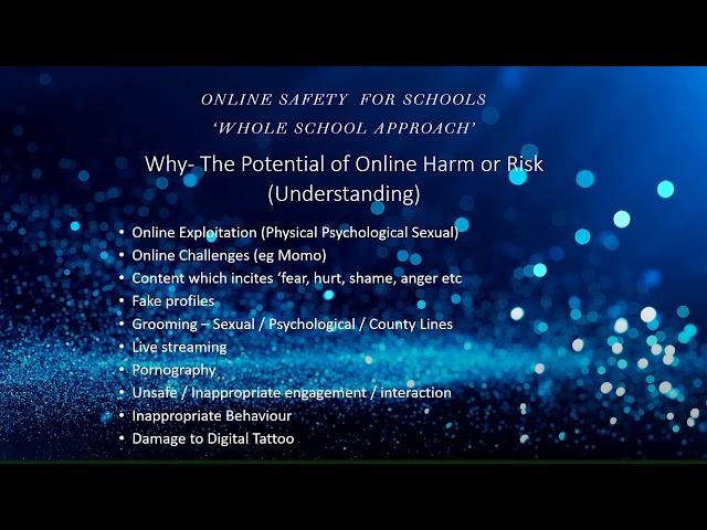 Online Safety  What Does 'Whole School Approach Mean'