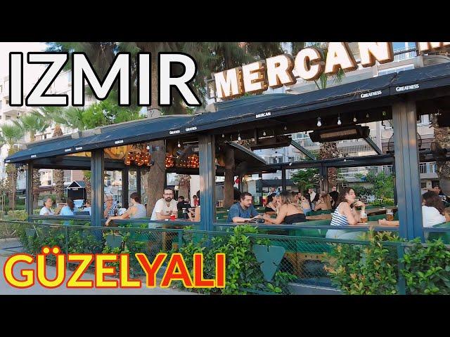 Explore İzmir's Güzelyalı: Streets, Pubs & Waterfront  (4K Walking Tour)