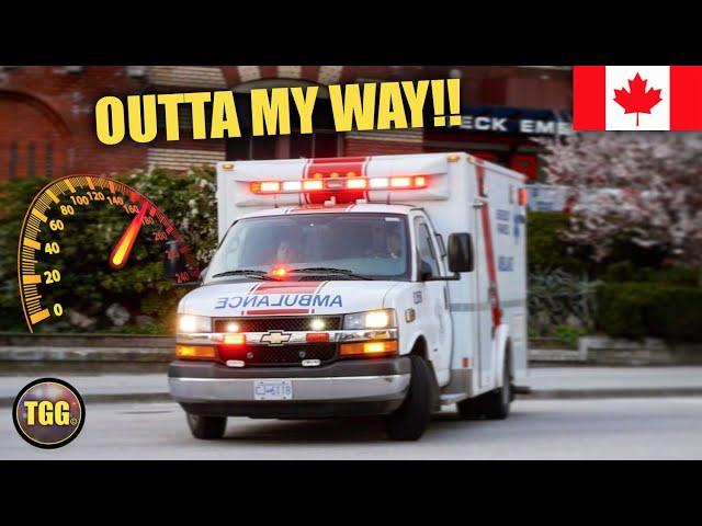 [Fighting Traffic!!] British Columbia Ambulance Service *LIGHTS & SIREN*