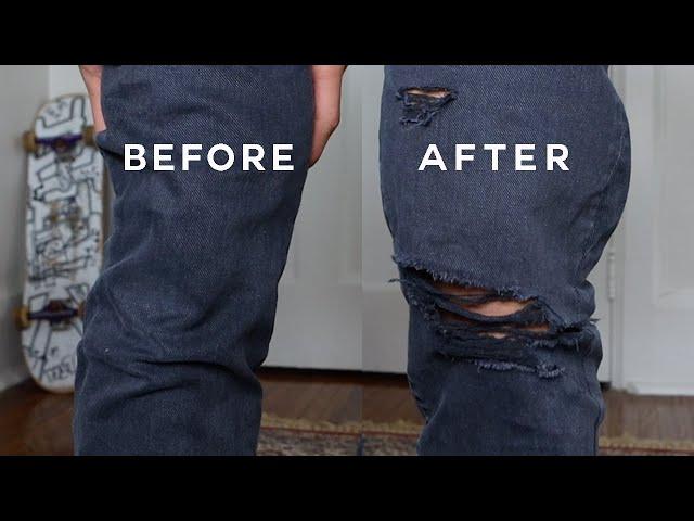 How to Make Ripped Jeans