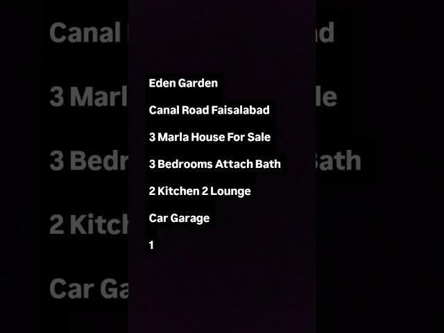 Eden Garden 3 Marla House 110 Lacs  03211313736