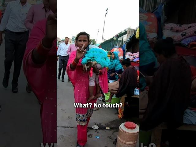 Angry Lady Tells Me to Go in Delhi, India 
