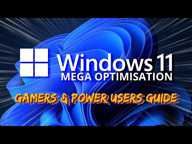 Windows 11 MEGA OPTIMIZATION Guide - Tips and tricks to speed up your PC!