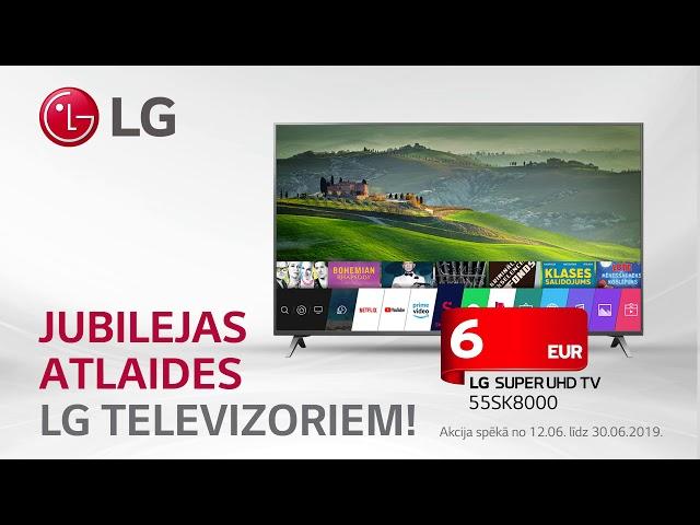 LG televizoriem jubileja atlaides ELKOR TEHNIKA!