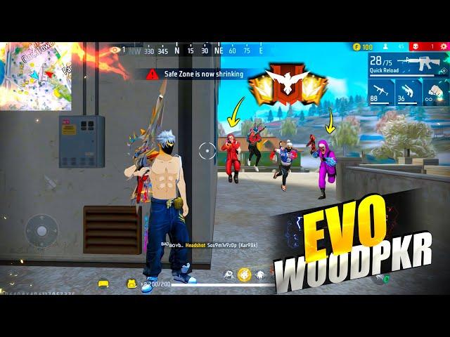 I Got Evo Woodpeaker In Free Fire  Solo vs Squad - Garena free fire | PK GAMERS #freefire