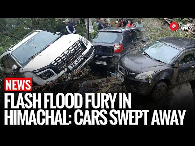 Shimla News : Flash Floods Wreak Havoc in Himachal’s Rampur, 20+ Vehicles Damaged