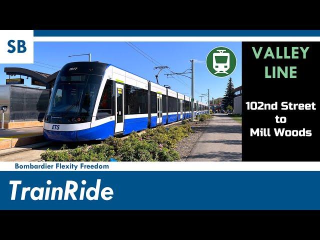 Edmonton Transit Service (ETS) Valley Line LRT - 102nd Street to Mill Woods