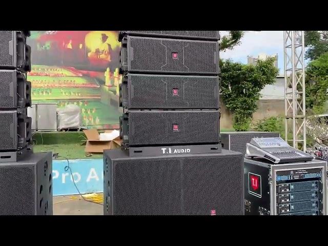 double 10 inch 2 way line array speaker sound system TI PRO AUDIO MANUFACTURE IN CHINA