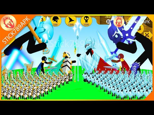 FINAL BOSS LIGHTNING VOLTAIC, XIPHOS VS GIANT BOSS ICE DIAMOND | Stick War Legacy Mod | Stick789Apk