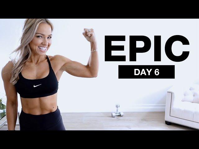 DAY 6 of EPIC | Dumbbell Arms and Abs Workout 40 Minute