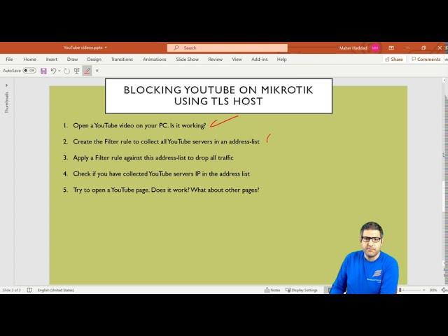 Blocking Youtube traffic on MikroTik without the use of Layer 7 Protocol