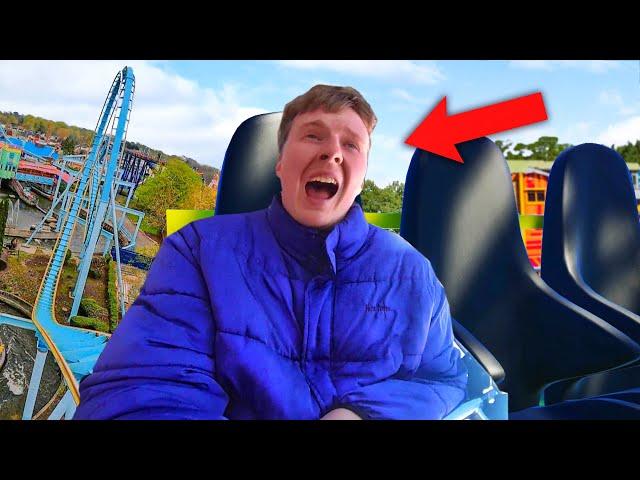 Riding a STAND-UP rollercoaster… SITTING DOWN??