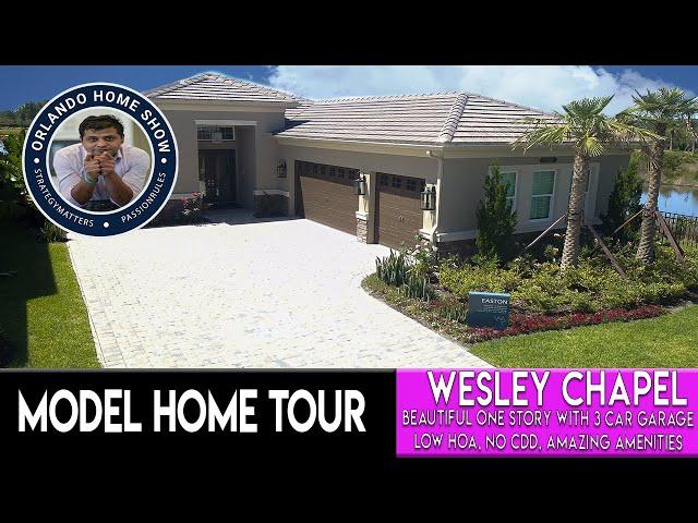 Inside A Gas/Gated Community In Wesley Chapel | No CDD | Beautiful Builder Model.