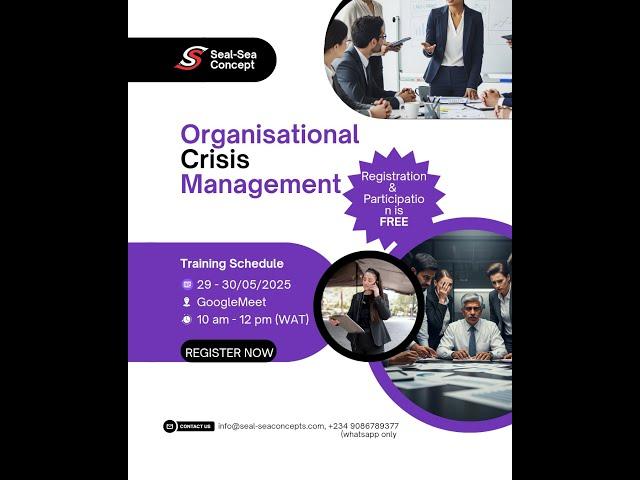Organisational Crisis Management Training - OCM 2025 (Class 1)