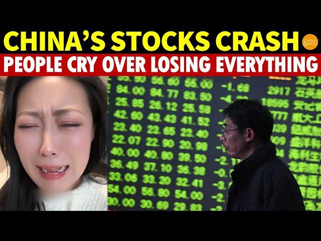 China’s Stocks Crash: $2 Billion Foreign Capital Flee, People Cry Over Losing Everything