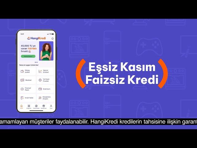 Kasım fırsatları eşsiz, kredi fırsatları faizsiz!