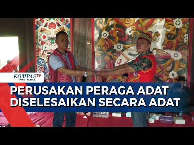 Perusakan Peraga Adat Diselesaikan Secara Adat