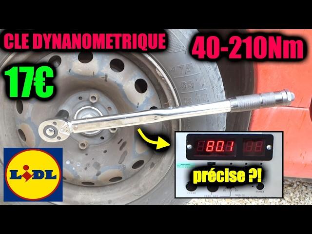 PARKSIDE clé dynamométrique LIDL une clé à 17€ ca vaut quoi ? + test au contrôleur de couple