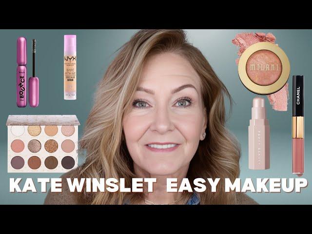 Recreating Kate Winslet’s Effortless Natural Makeup | Minimal Makeup for Mature Skin