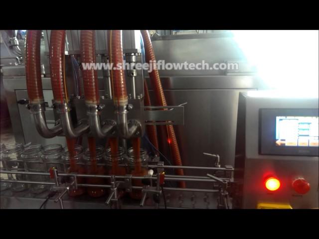 4 HEAD SERVO BASED PISTON FILLING MACHINE - Shreeji Flowtech Systems