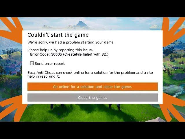 Fortnite Error Code 30005 Create File Failed With 32