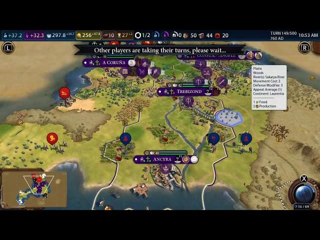 Civilization VI On SwitchMan Basil Fighting Two Civilizations And States At A Time