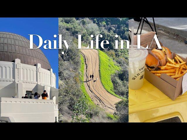  LA Vlog | 실버레이크 햄버거 맛집 , 주말에 파머스 마켓 가기, 엘에이 천문대 하이킹 / Win~dow silver lake, Griffith observatory🪐