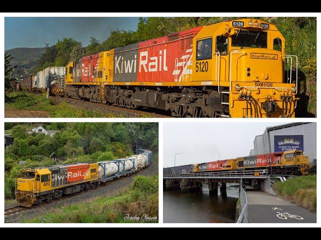 A Trio Of LOUD KiwiRail Freight Trains