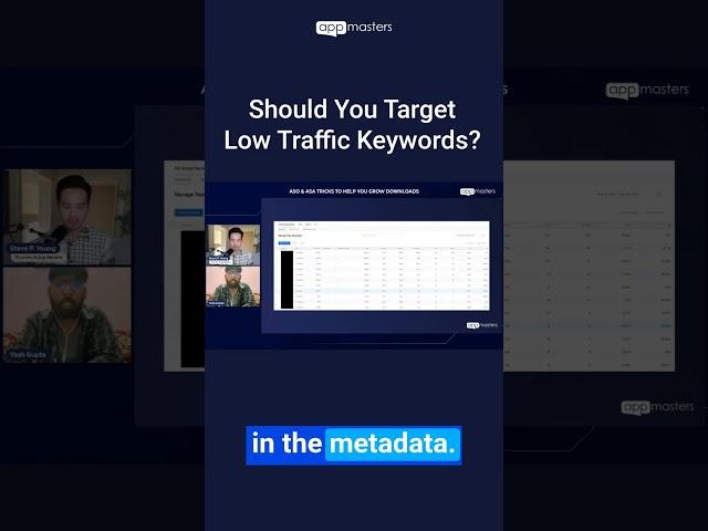 Should you target low volume keywords? #appgrowth  #ASO #AppleSearchAds