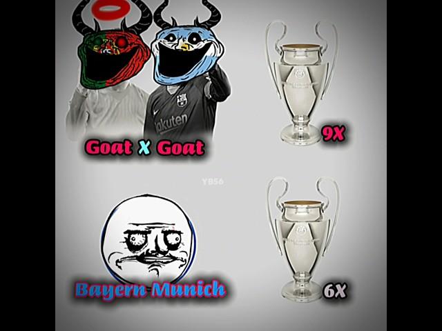 GOATS VS BAYERN MUNICH #football #trophy #shorts #trending #ronaldo #messi #bayernmunich