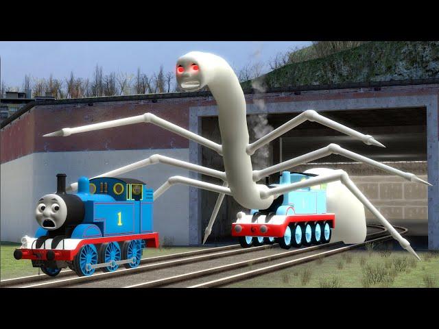 Building a Thomas Train Chased By Thomas Train Eater,Cursed Thomas and Friends Family in Garry's Mod