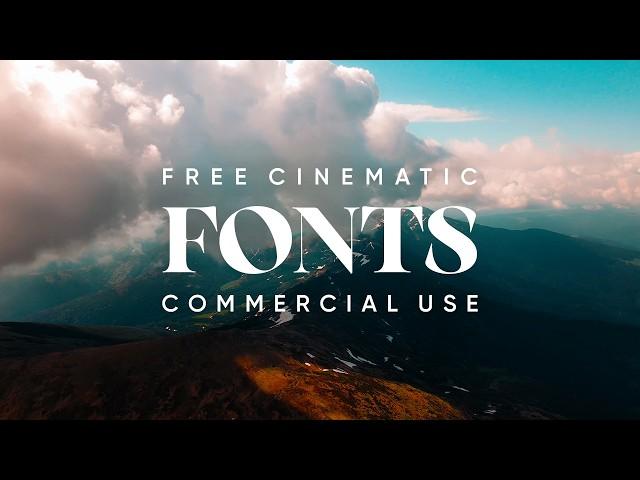 24 More Cinematic Fonts for Edits (Free for Commercial Use)