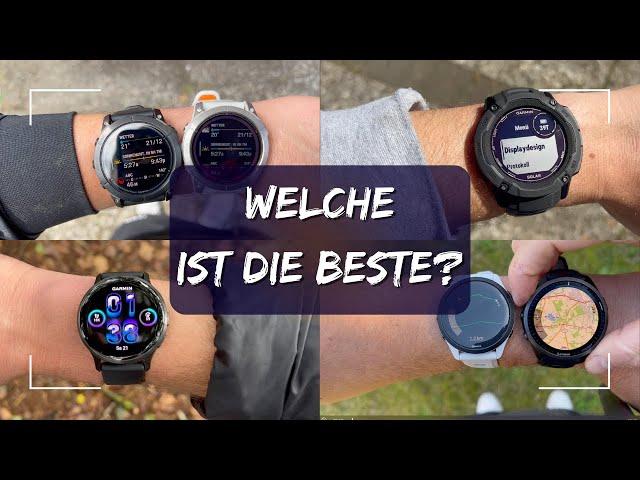 Garmin Sportuhren Vergleich - Fenix, Epix, Forerunner, Venu, Vivoactive & viele mehr!