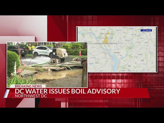 DC Water issues boil water advisory for parts of Northwest