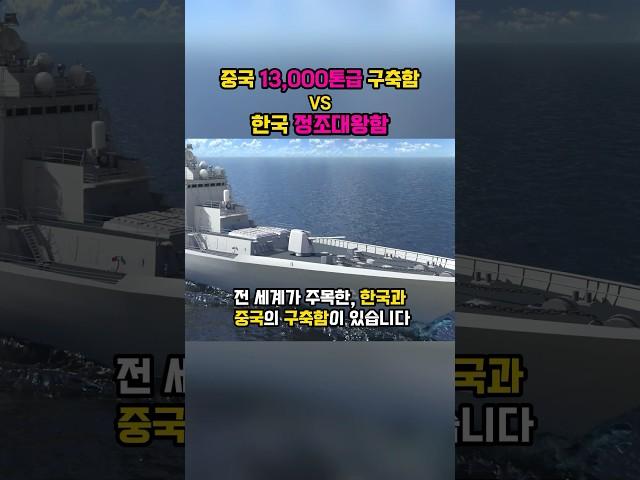 중국 13,000톤급 구축함 vs 한국 정조대왕함 , 이게 맞아?