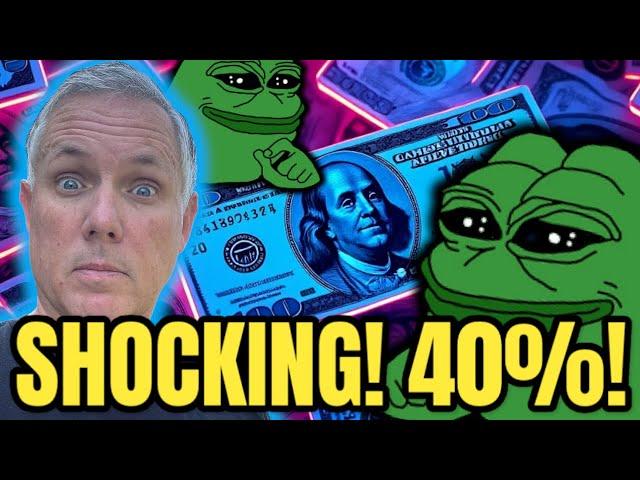 The Shocking Reason PEPE COIN Is Up 40%! PEPE CRYPTO Holders Are Getting Rich!