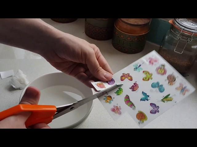 Instructions How to apply kids Children's Fake Temporary  Tattoos for Kids Parties