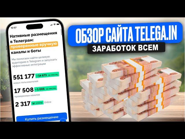  МОНЕТИЗАЦИЯ от Telega in — ЗАРАБОТАЙ на СВОЁМ Telegram канале