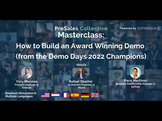Masterclass: How to Build an Award Winning Demo